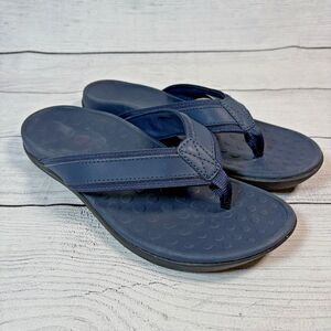 Vionic Tide Toe Post Sandals Flip Flops Navy Blue Mens Size 11 US 554MTIDE